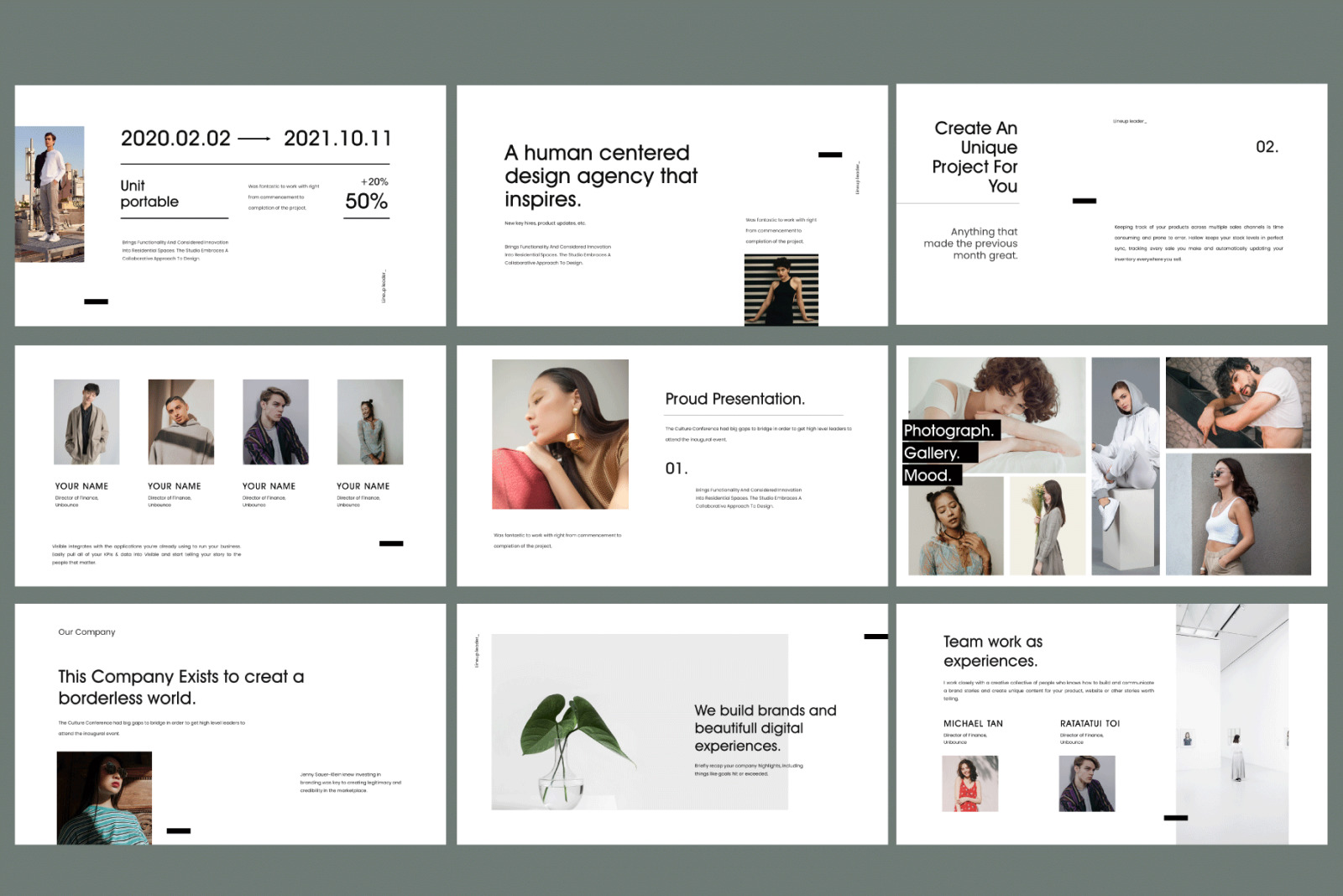 Lineup Bundle Presentation Template Lineup Bundle Presentation Template