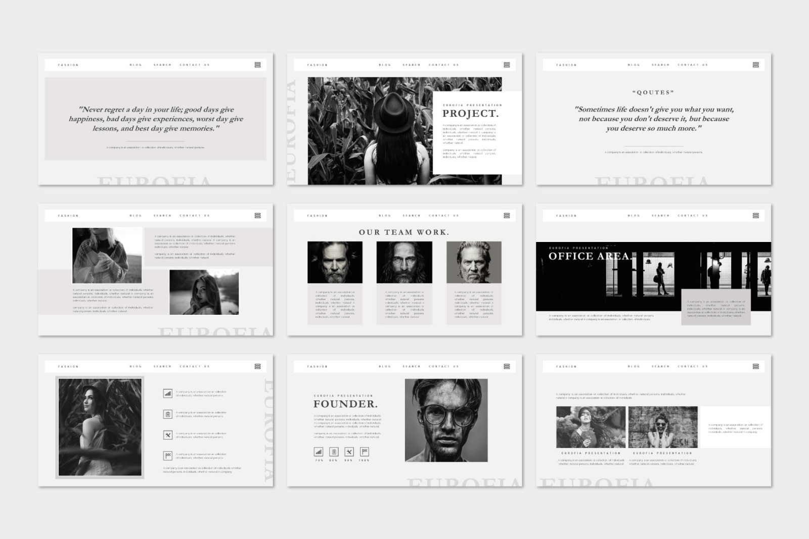 Eurofia Bundle Presentation Template Eurofia Bundle Presentation Template