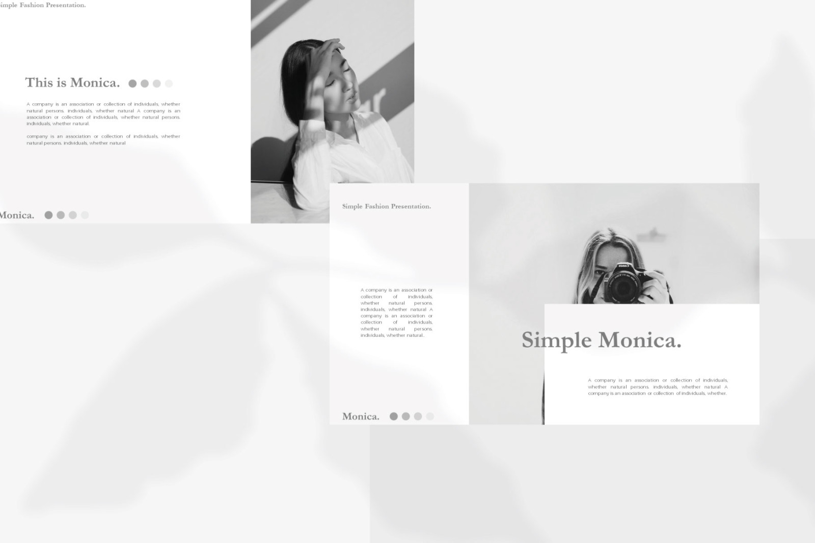 Monica Bundle Presentation Template Monica Bundle Presentation Template