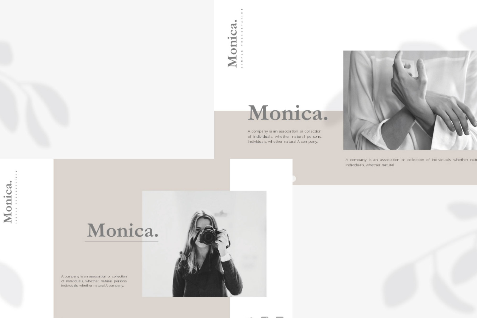 Monica Bundle Presentation Template Monica Bundle Presentation Template