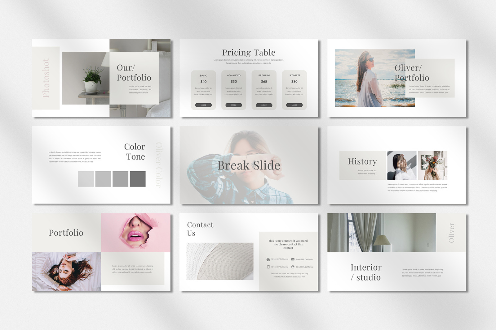Oliver Bundle Presentation Template Oliver Bundle Presentation Template