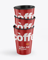 Glossy Coffee Cups Mockup