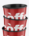 Glossy Coffee Cups Mockup