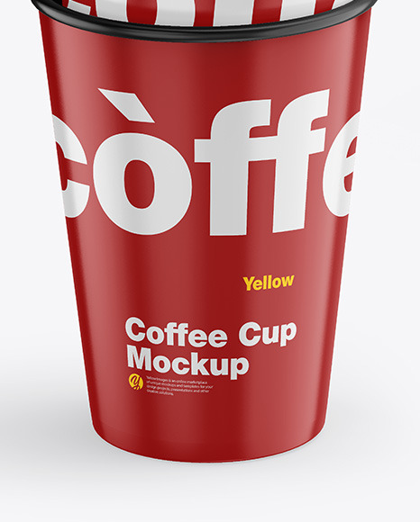 Glossy Coffee Cups Mockup