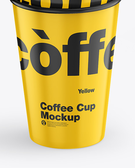 Glossy Coffee Cups Mockup