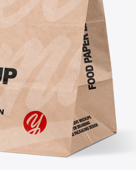 Kraft Paper Food Bag Mockup