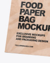 Kraft Paper Food Bag Mockup