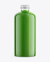 Green Smoothie Bottle Mockup - Half Side View