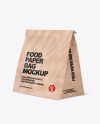 Kraft Paper Food Bag Mockup