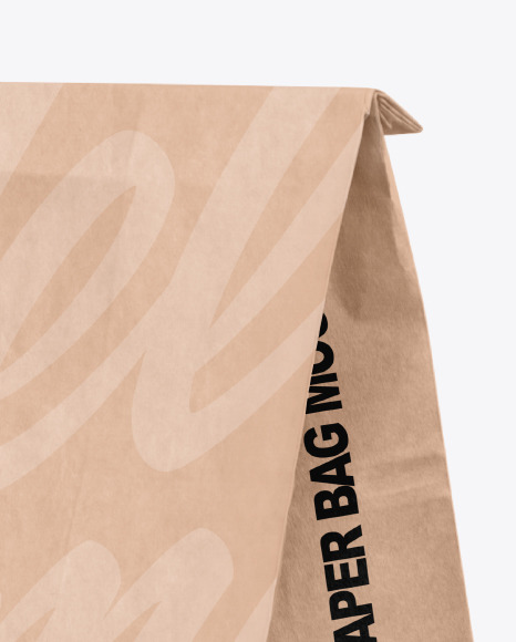 Kraft Paper Food Bag Mockup