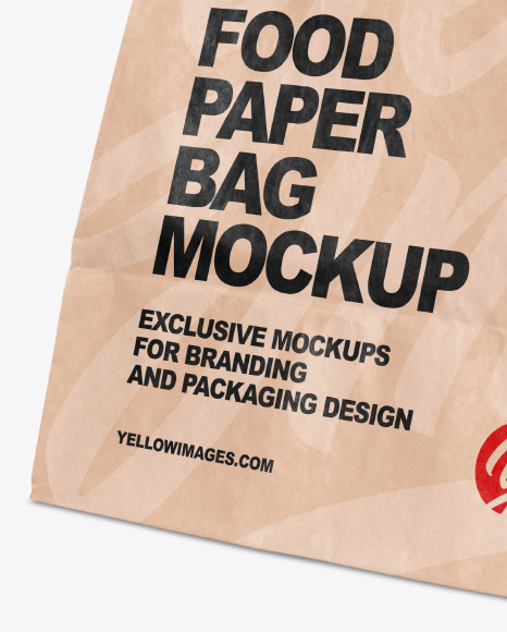 Kraft Paper Food Bag Mockup