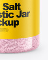 Sea Salt Plastic Jar Mockup