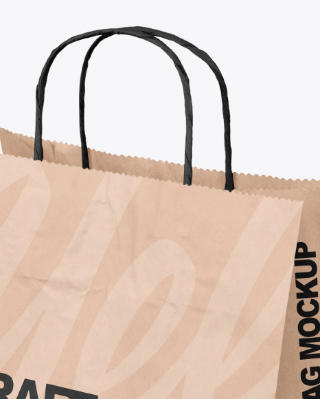 Kraft Paper Shopping Bag Mockup