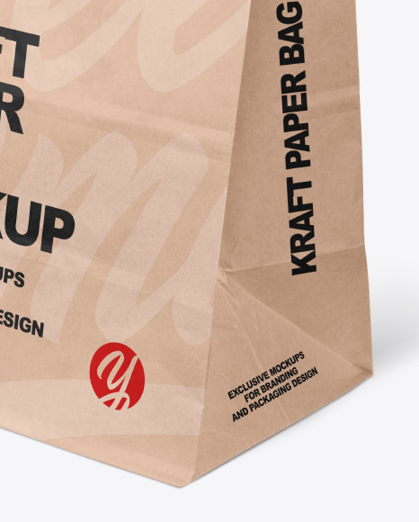 Kraft Paper Shopping Bag Mockup