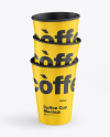 Matte Coffee Cups Mockup