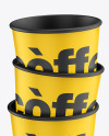 Matte Coffee Cups Mockup