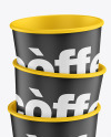 Matte Coffee Cups Mockup