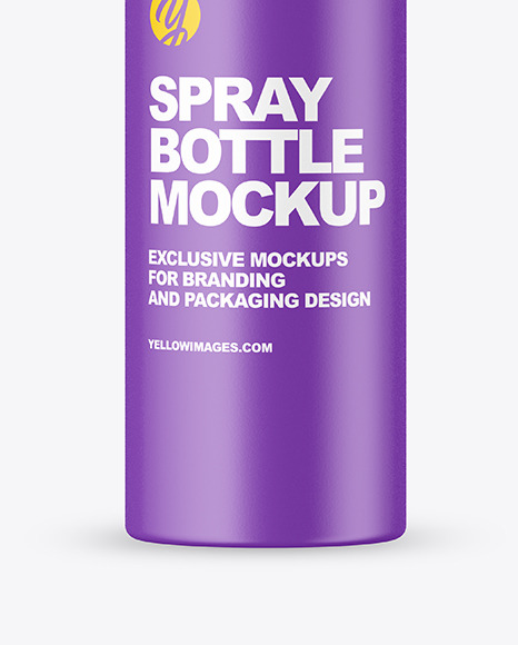 Matte Spray Bottle Mockup