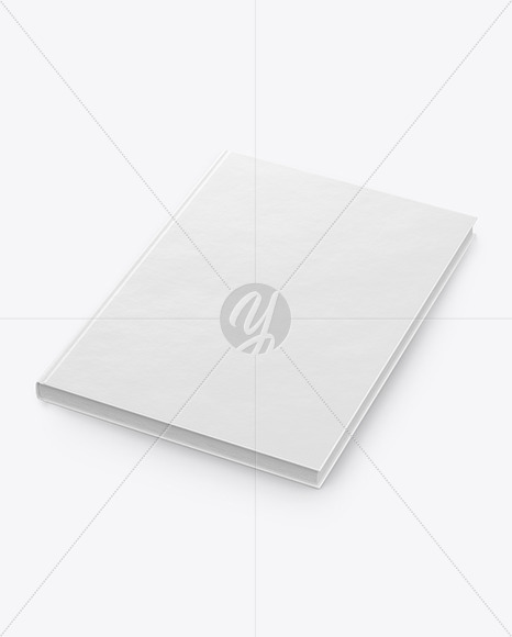 Hardcover Book Mockup - Half Side View