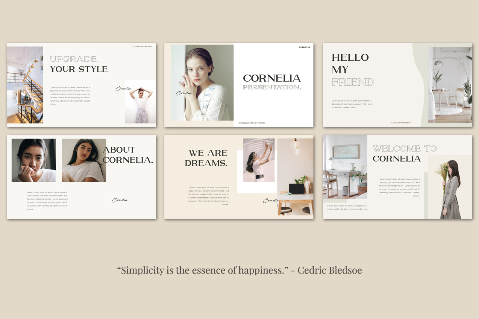 CORNELIA Bundle Presentation Template CORNELIA Bundle Presentation Template