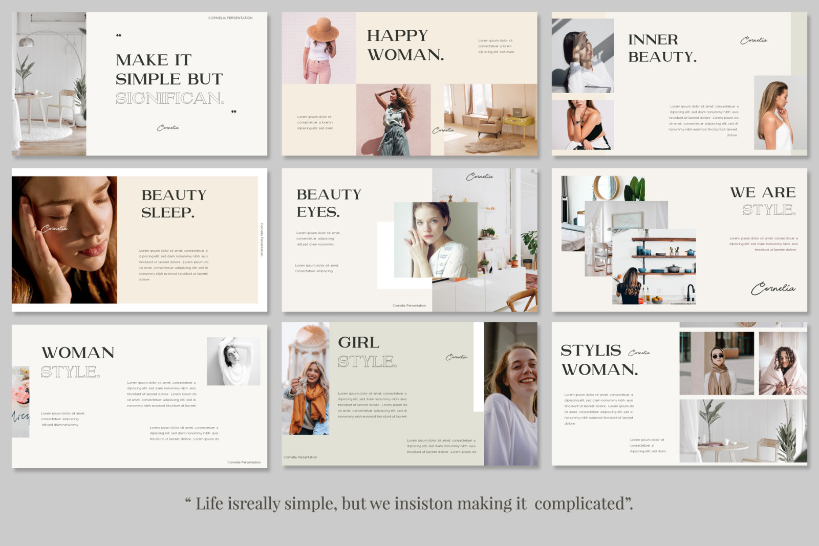 CORNELIA Bundle Presentation Template