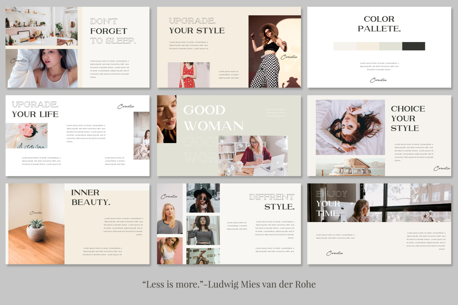 CORNELIA Bundle Presentation Template