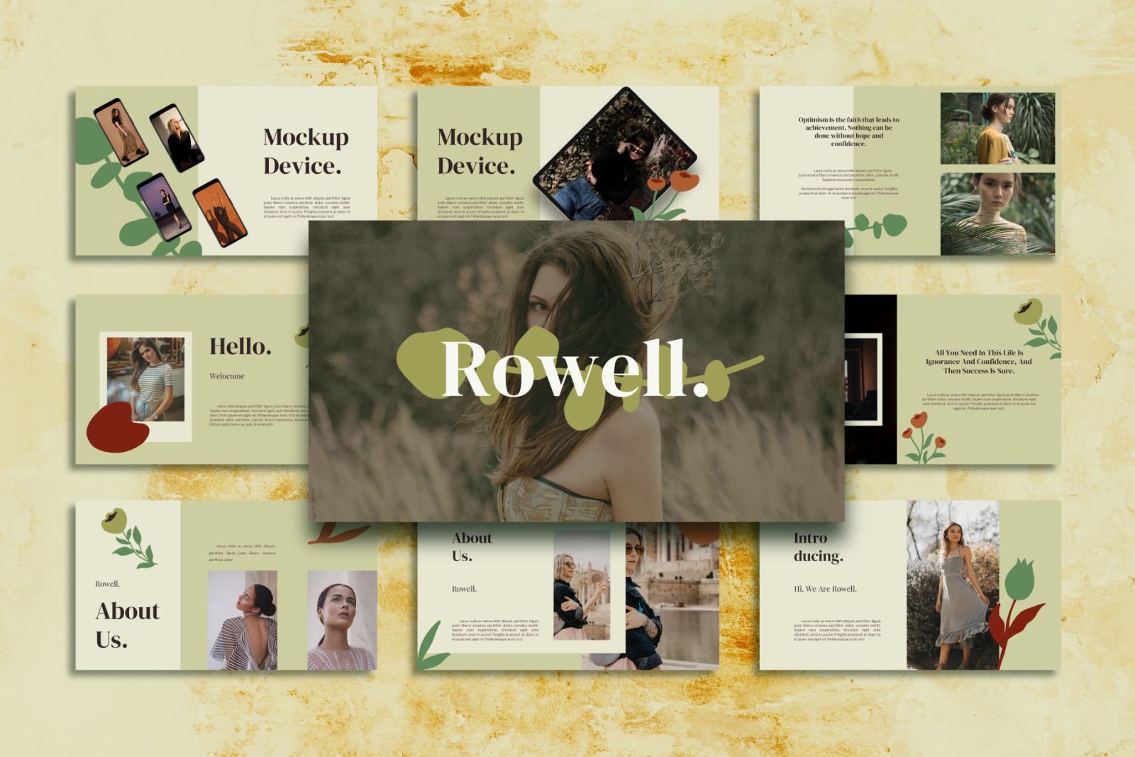 Rowell Bundle Presentation Template Rowell Bundle Presentation Template