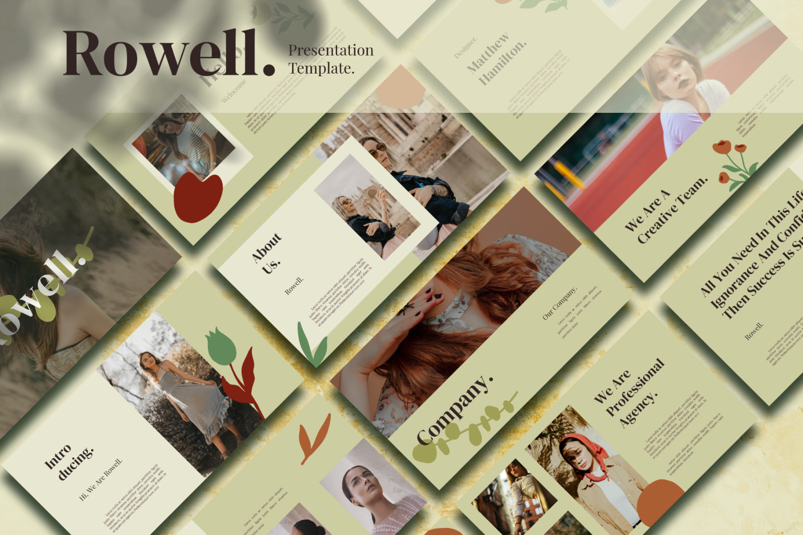 Rowell Bundle Presentation Template Rowell Bundle Presentation Template