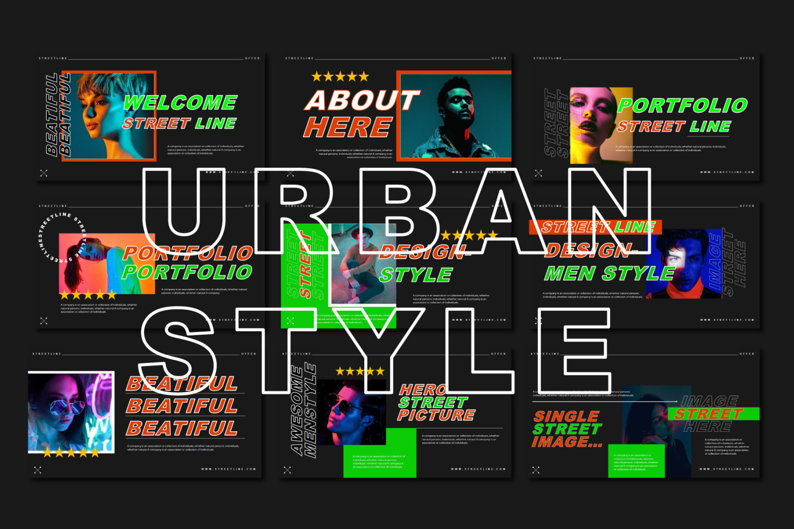STREETLINE Bundle Presentation Template STREETLINE Bundle Presentation Template