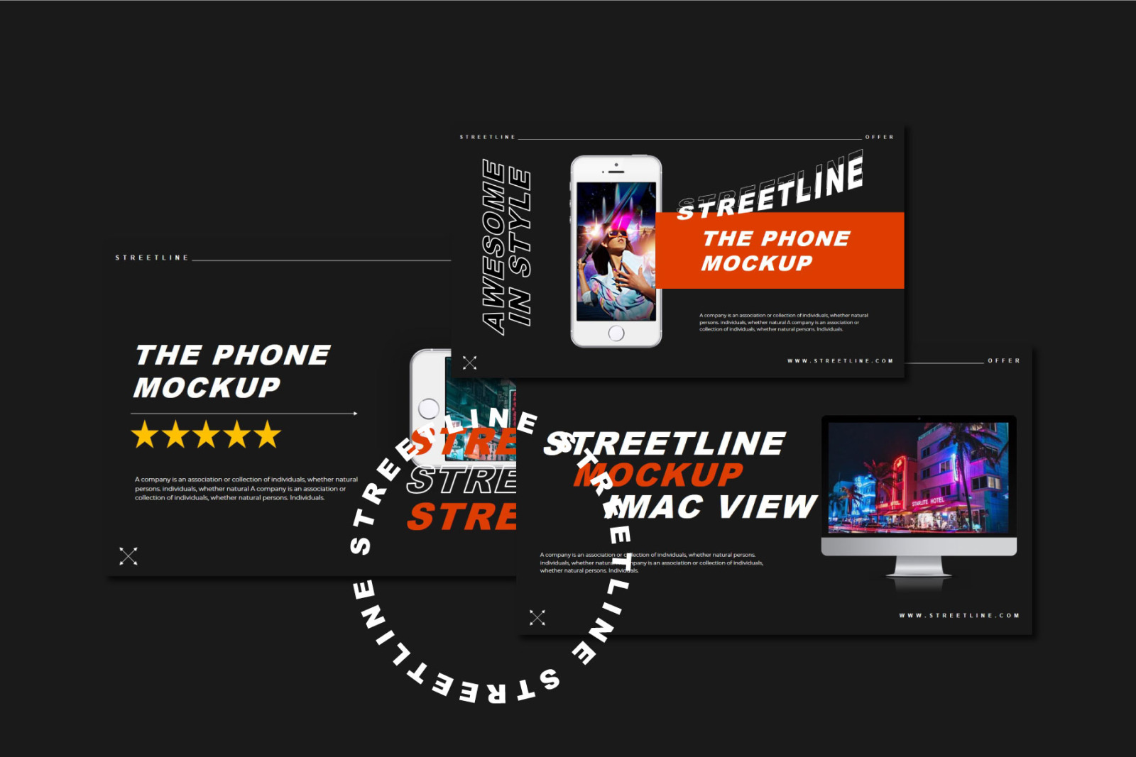 STREETLINE Bundle Presentation Template STREETLINE Bundle Presentation Template