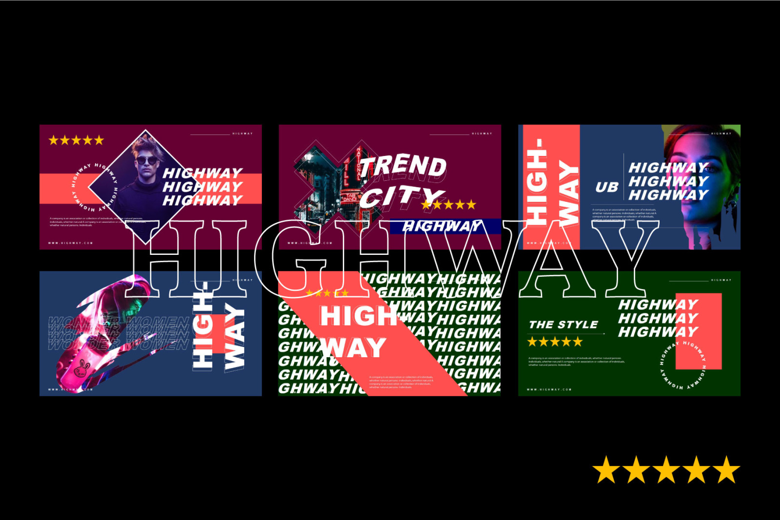 HIGHWAY Bundle Presentation Template