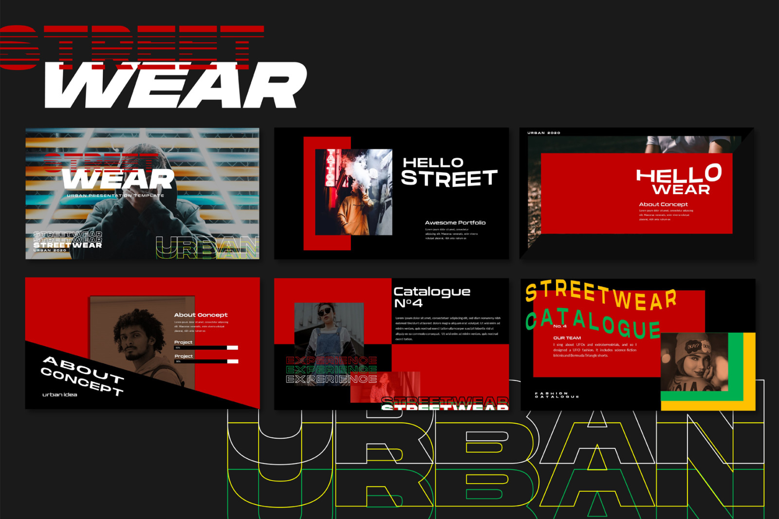 Streetwear Bundle Presentation Template Streetwear Bundle Presentation Template