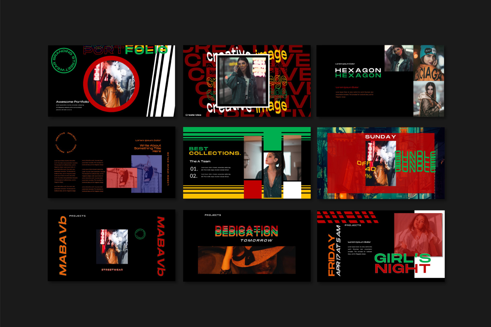 Streetwear Bundle Presentation Template Streetwear Bundle Presentation Template