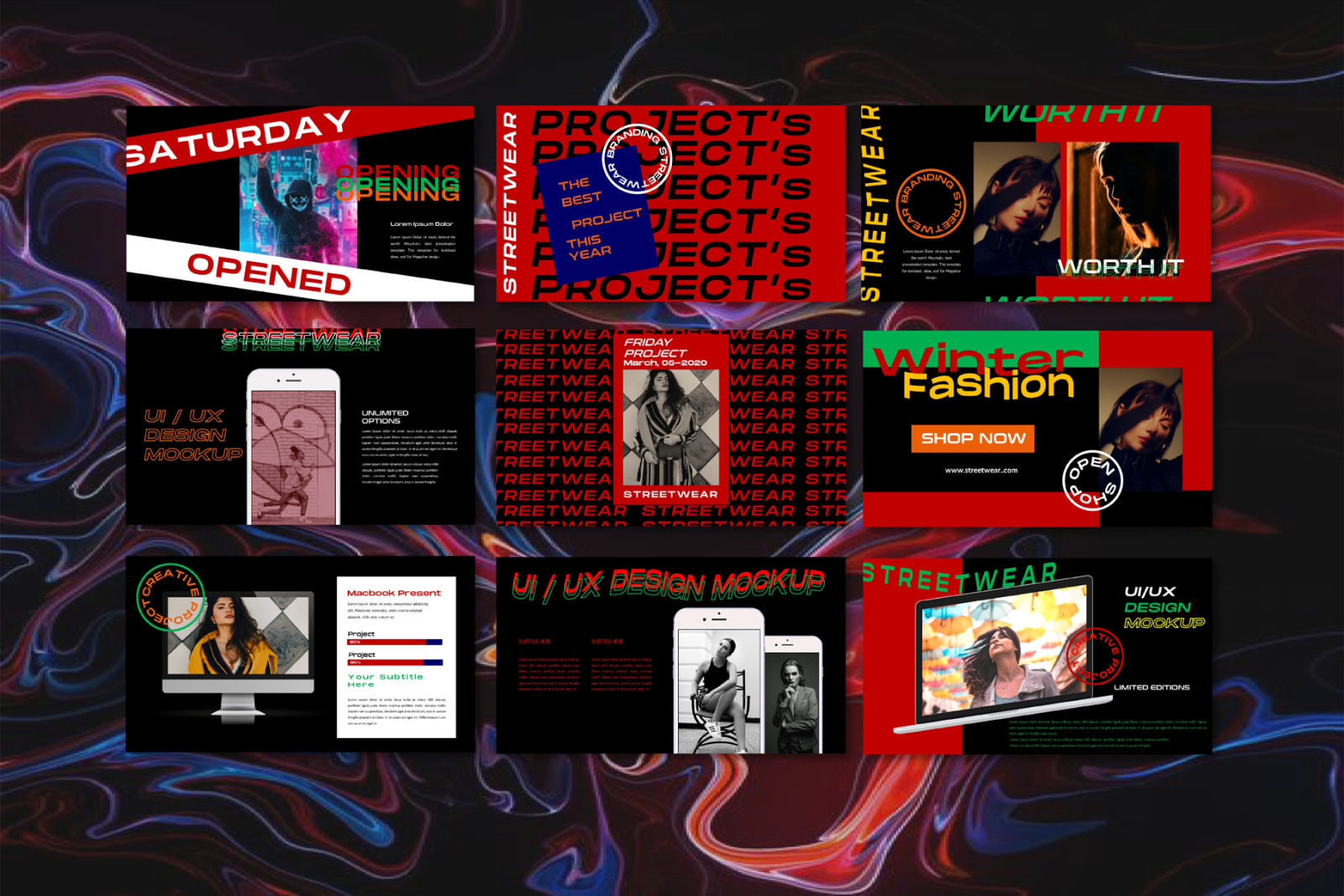 Streetwear Bundle Presentation Template Streetwear Bundle Presentation Template