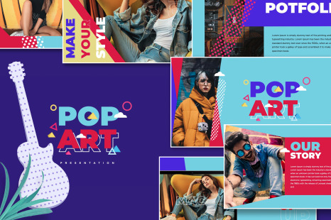 POP ART Bundle Presentation Template - Report