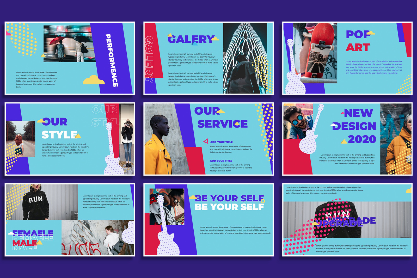 POP ART Bundle Presentation Template POP ART Bundle Presentation Template