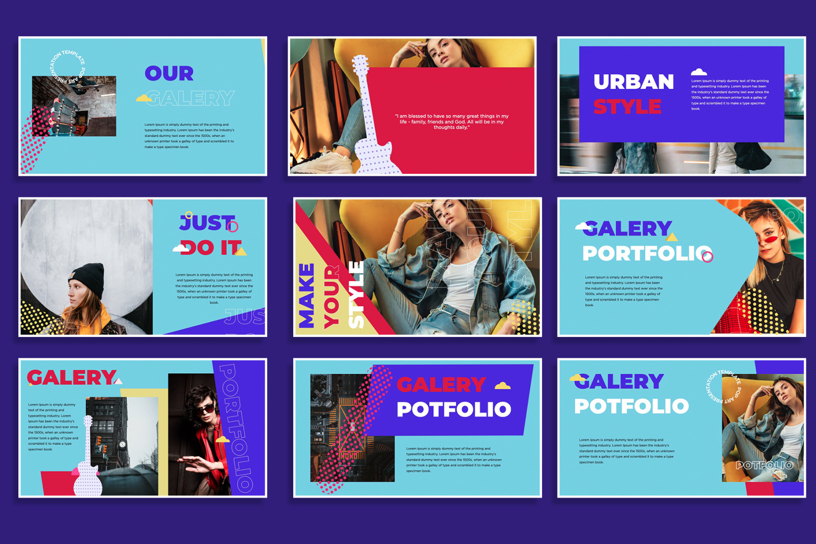 POP ART Bundle Presentation Template POP ART Bundle Presentation Template