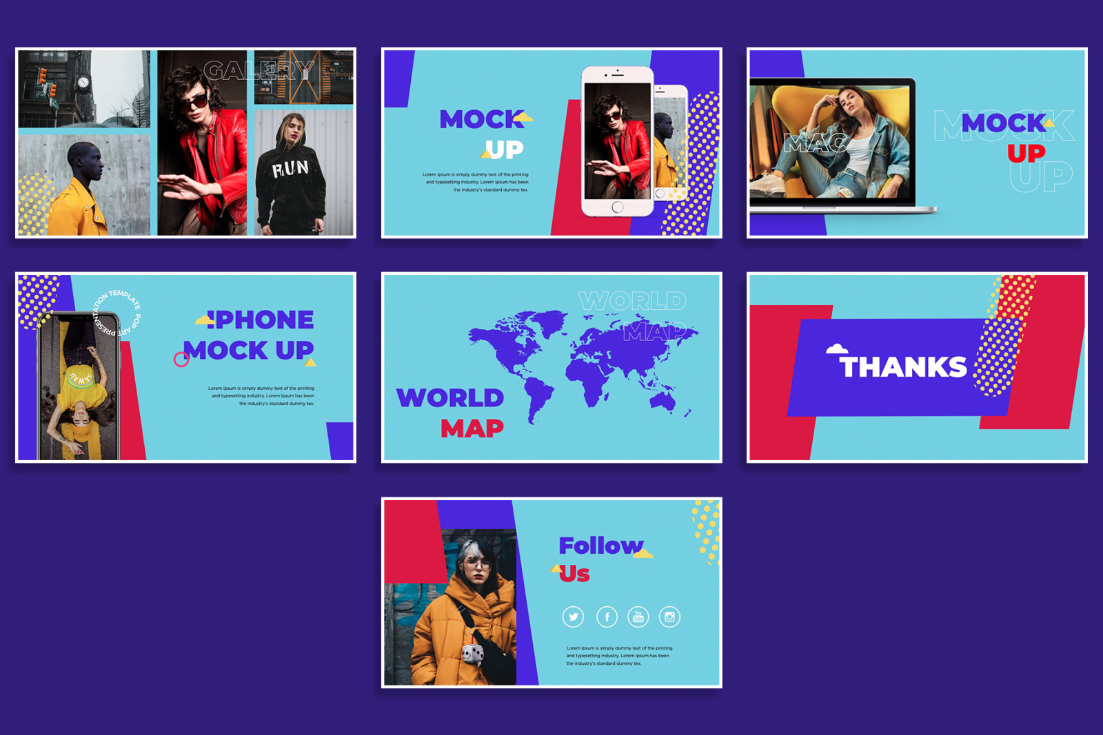 POP ART Bundle Presentation Template POP ART Bundle Presentation Template