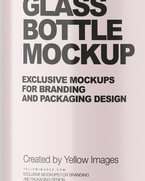 Cosmetic Glass Bottle Mockup