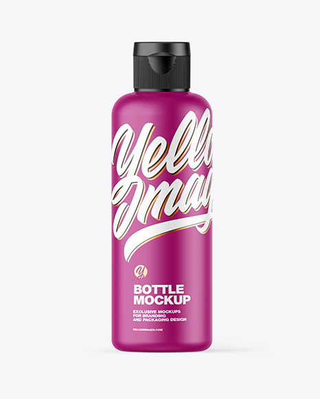 Matte Plastic Bottle Mockup