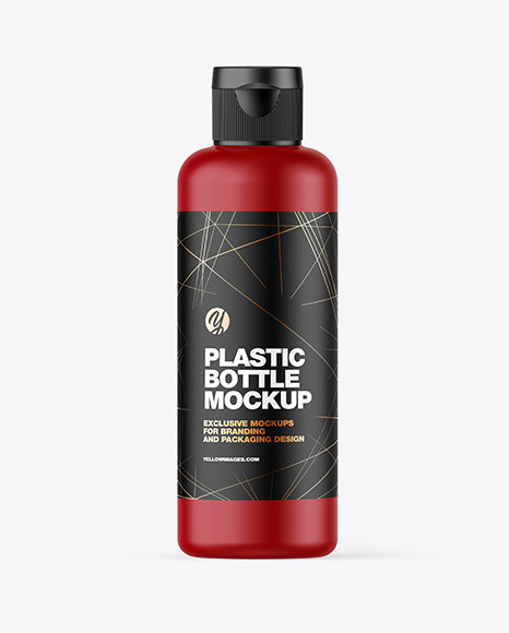 Matte Plastic Bottle Mockup