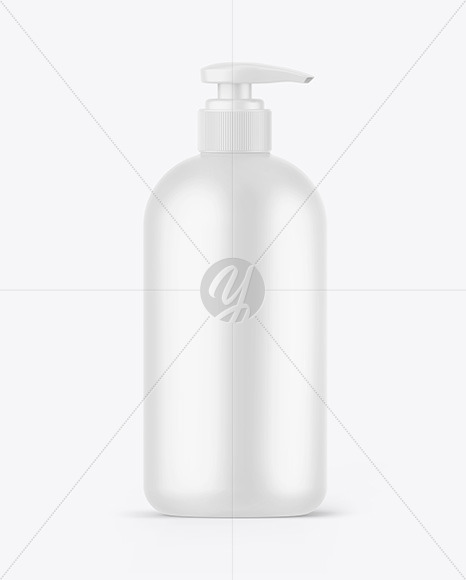 Matte Bottle w/ Pump Mockup