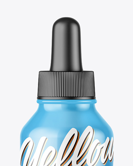 Glossy Dropper Bottle Mockap