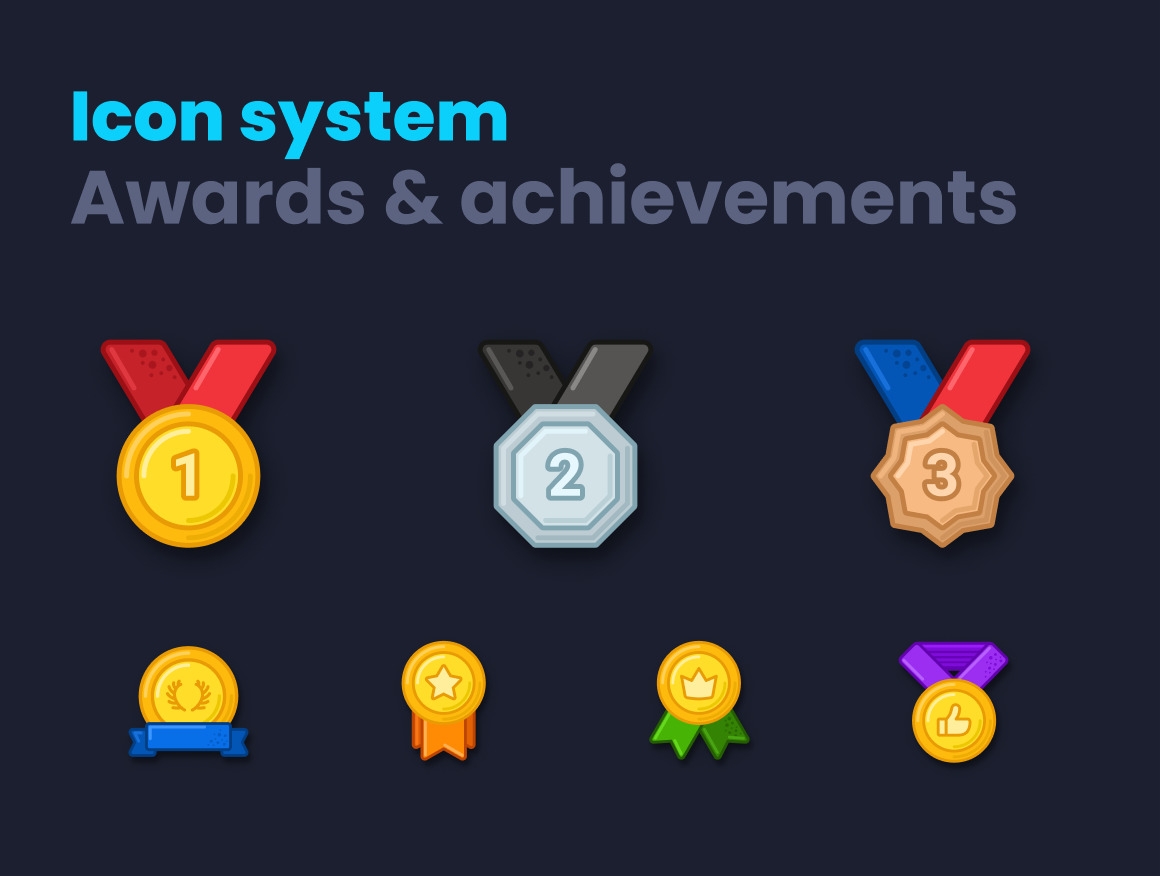 Awards &amp; achievements icons