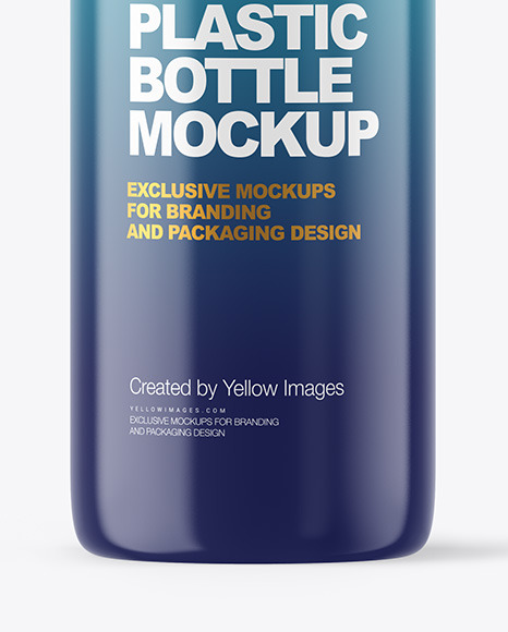 Glossy Cosmetic Bottle with Pump Mockup