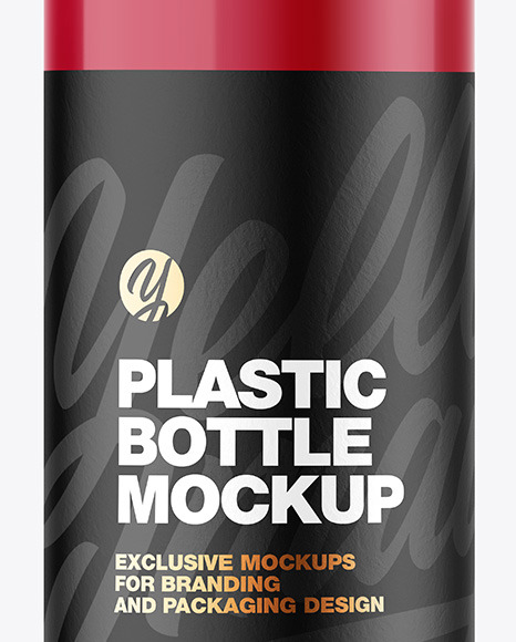 Glossy Plastic Bottle Mockup