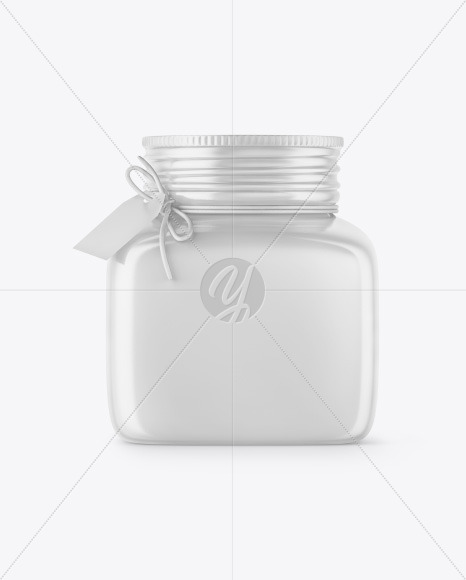 Glossy Ceramic Jar Mockup