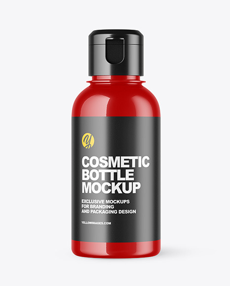 Glossy Cosmetic Bottle Mockup