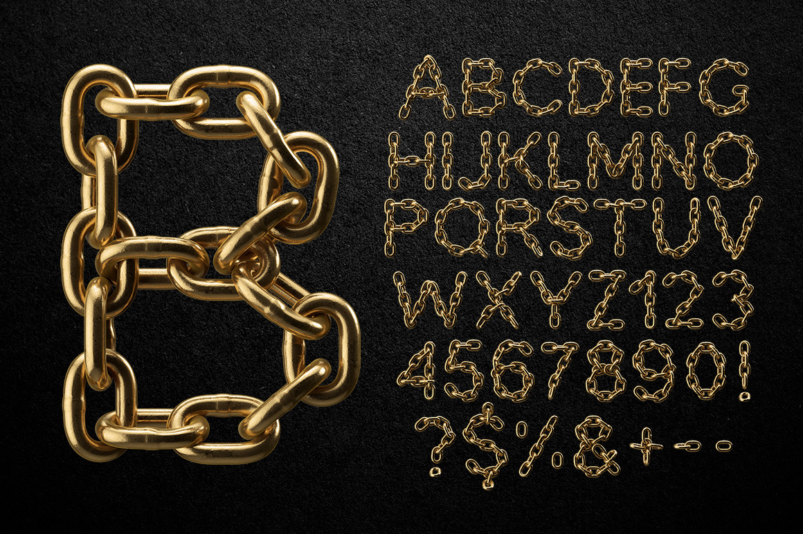 Golden Chain Font