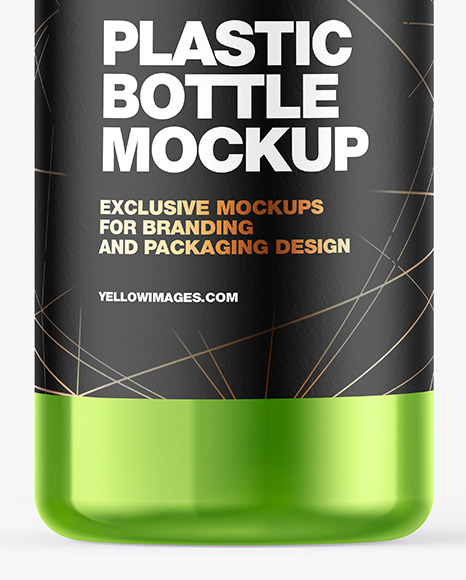 Metallic Bottle Mockup